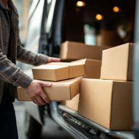 transportný servis doručenia zasielky domov